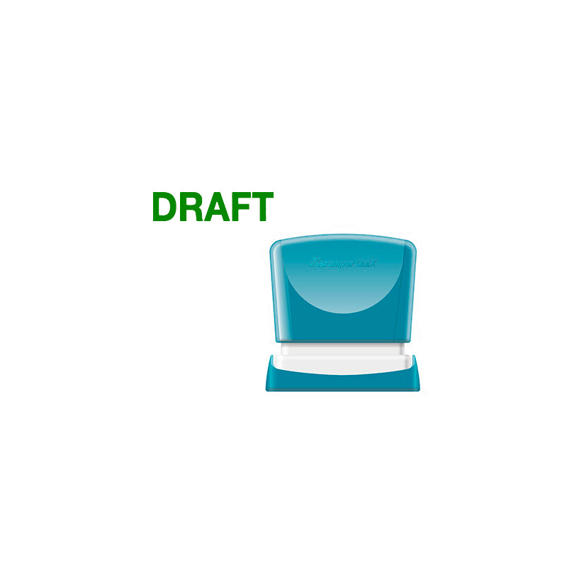 Sello x'stamper quix personalizable color verde medidas 11x40 mm q-10