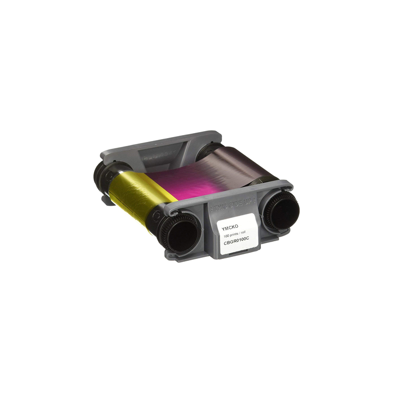Cinta para impresora de tarjeta badgy color para 100 impresiones