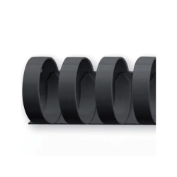 Canutillo gbc plastico 25 mm color negro caja de 50 unidades