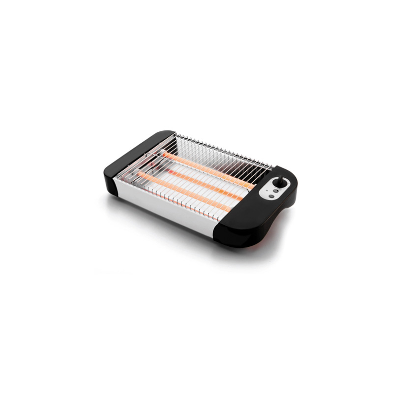 Tostador lacor plano potencia 600w con bandeja recogemigas 36x21x6,5 cm