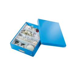 Caja de almacenamiento leitz click&store mediana color azul 280x100x370 mm