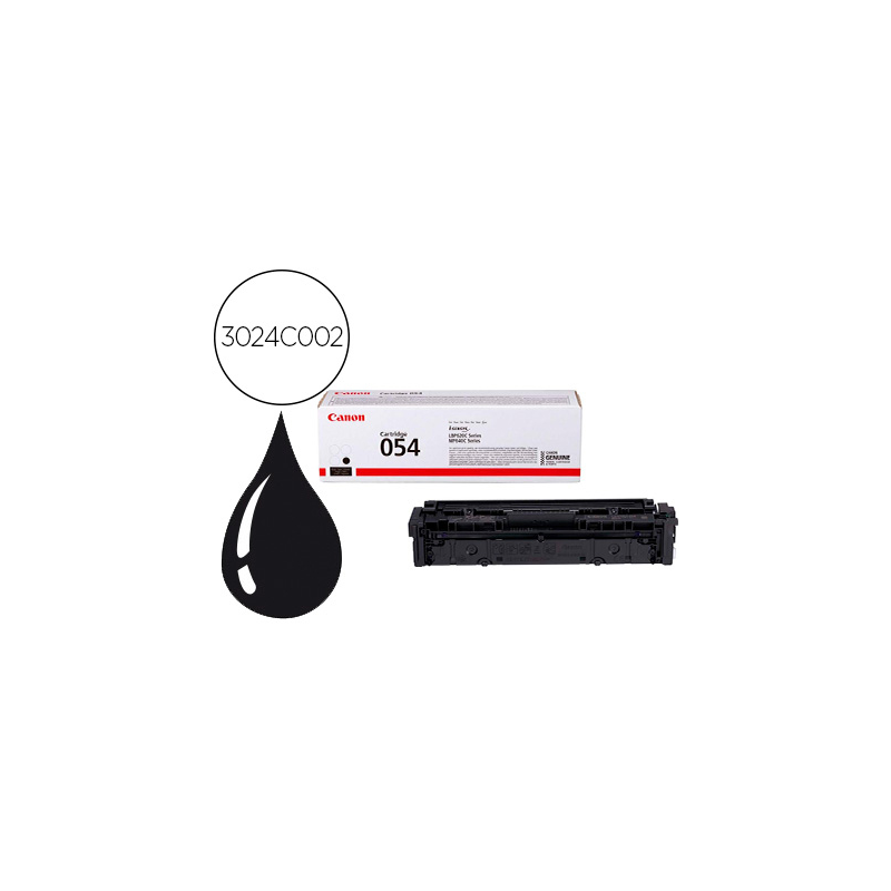 Toner canon 054 lbp622 / mf641 / i-sensys lbp621 / 623 / 641 / 643 / 645 / 622 negro 1500 paginas