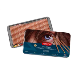 Lapices de colores derwent lightfast resistente a la luz caja metalica 36 colores surtidos