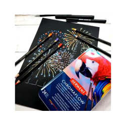 Lapices de colores derwent chromaflow caja metalica 24 unidades colores surtidos