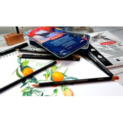 Lapices de colores derwent chromaflow caja metalica 24 unidades colores surtidos