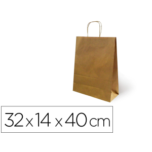 Bolsa kraft basika natural...