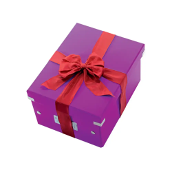 Caja de almacenamiento leitz click&store mediana color violeta 281x200x369 mm