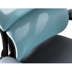 Silla q-connect direccion sorrento malla base metalica alt max 1320 anc 650 prof 600 mm ruedas premium azul gris