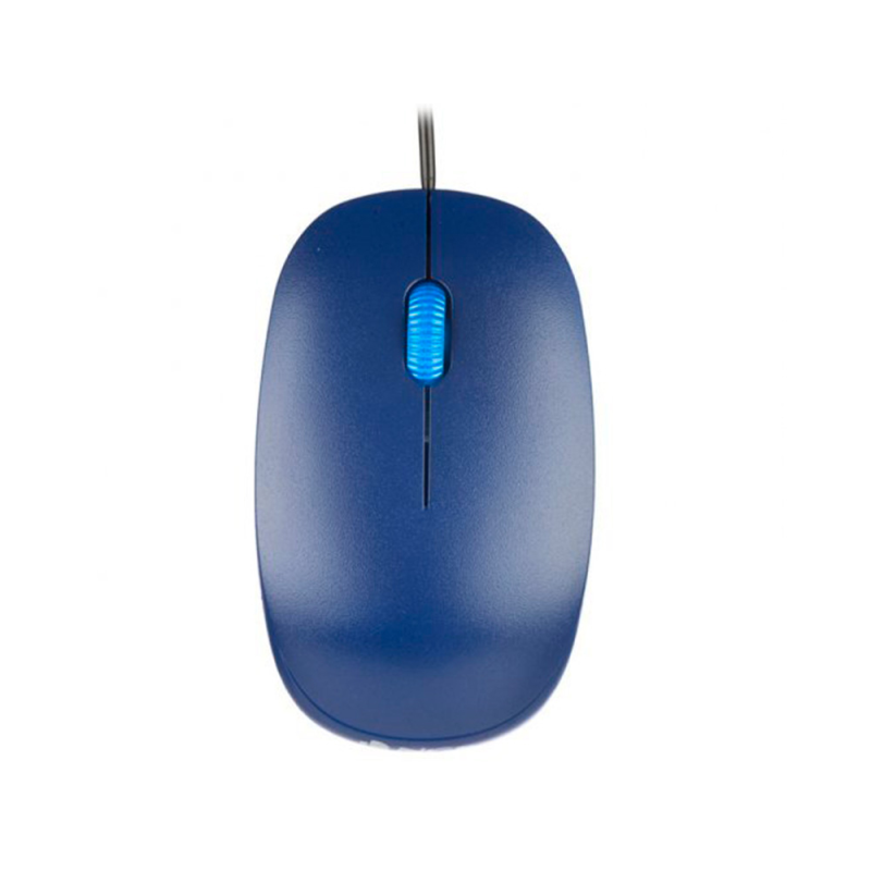 Raton ngs wired flame optico con cable 1000 dpi ambidiestros usb color azul