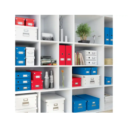 Caja de almacenamiento leitz click&store mediana color azul 281x200x369 mm