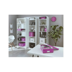 Caja de almacenamiento leitz click&store cd box color violeta 143x147x352 mm