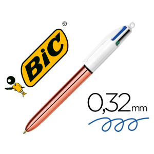 Boligrafo bic cuatro...