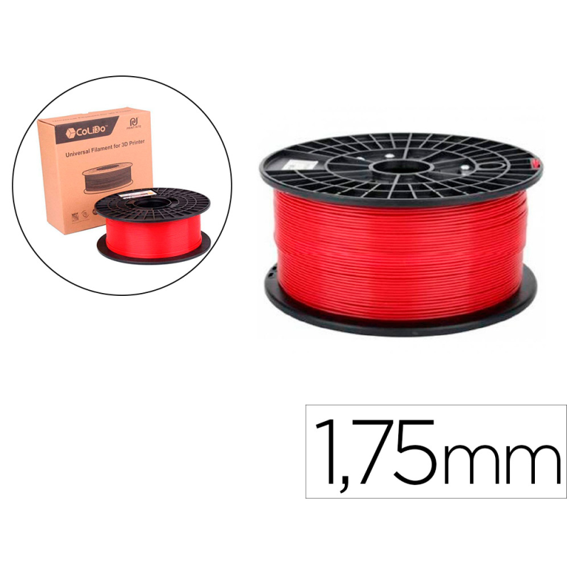 Filamento 3d colido abs gold 1,75 mm 1 kg rojo