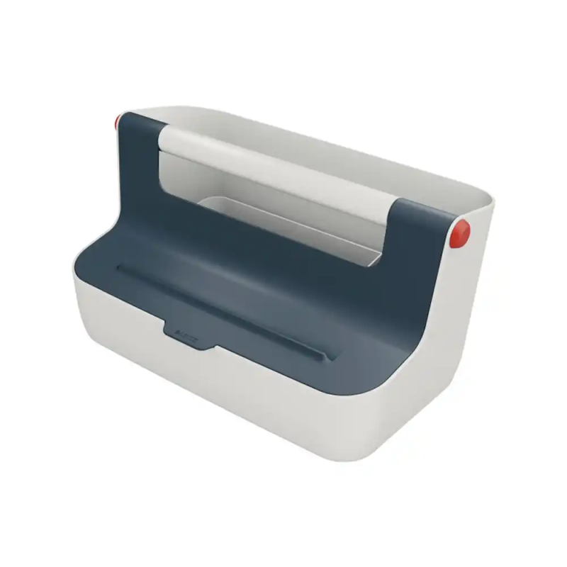 Caja de almacenamiento leitz cosy carry box color gris 367x214x196 mm