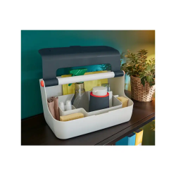 Caja de almacenamiento leitz cosy carry box color gris 367x214x196 mm