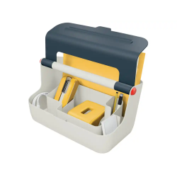 Caja de almacenamiento leitz cosy carry box color gris 367x214x196 mm