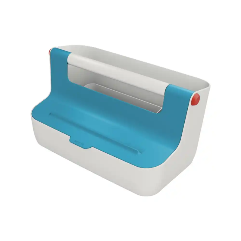Caja de almacenamiento leitz cosy carry box color azul 367x214x196 mm