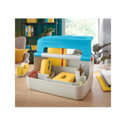 Caja de almacenamiento leitz cosy carry box color azul 367x214x196 mm