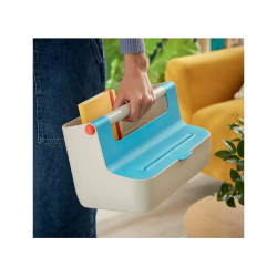 Caja de almacenamiento leitz cosy carry box color azul 367x214x196 mm