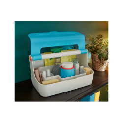 Caja de almacenamiento leitz cosy carry box color azul 367x214x196 mm