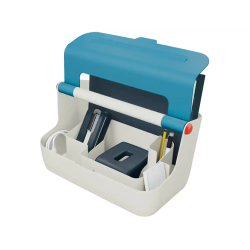 Caja de almacenamiento leitz cosy carry box color azul 367x214x196 mm