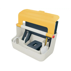 Caja de almacenamiento leitz cosy carry box color amarillo 367x214x196 mm