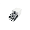 Fichero cajones de sobremesa leitz wow desk cube 1 cajon grande y 4 pequeños color blanco/negro