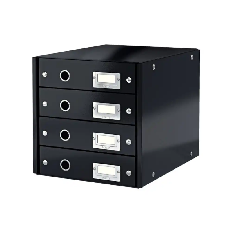 Fichero cajones de sobremesa leitz click&store 4 cajones color negro 290x283x360 mm