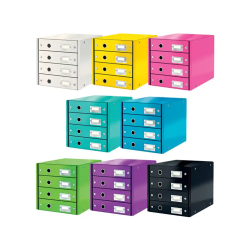 Fichero cajones de sobremesa leitz click&store 4 cajones color negro 290x283x360 mm