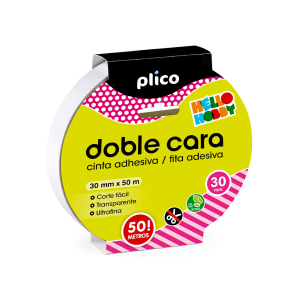 Cinta adhesiva plico doble...