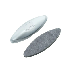 Borrador nobo magnetico para pizarra cristal color plata