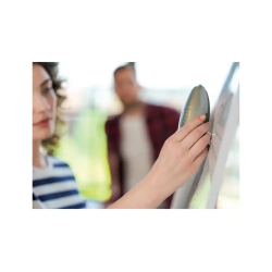 Borrador nobo magnetico para pizarra cristal color plata