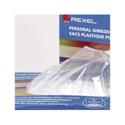 Bolsa de residuos rexel reciclable para destructora as 100 115 l pack de 100 unidades
