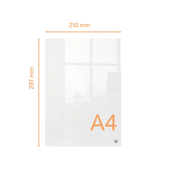 Bloc de notas nobo sobremesa acrilico din a4 transparente 210x8x297 mm