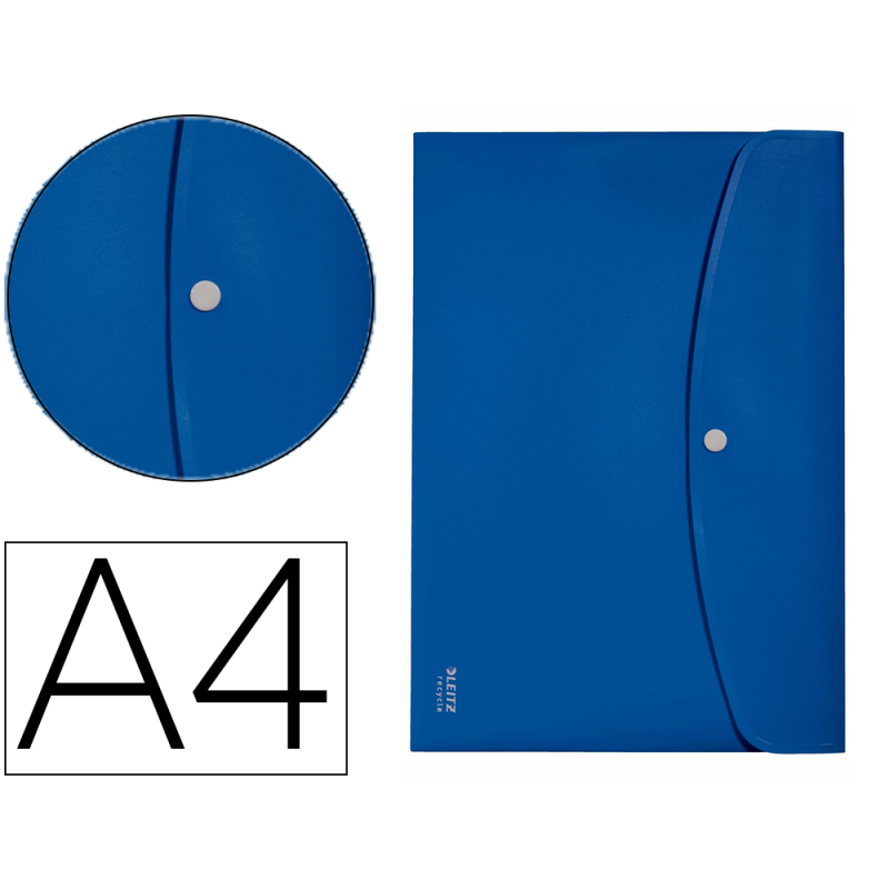 Carpeta leitz recycle portadocumentos broche din a4 polipropileno azul