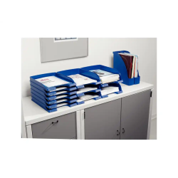 Bandeja sobremesa leitz plus slim transparente 255x35x357 mm