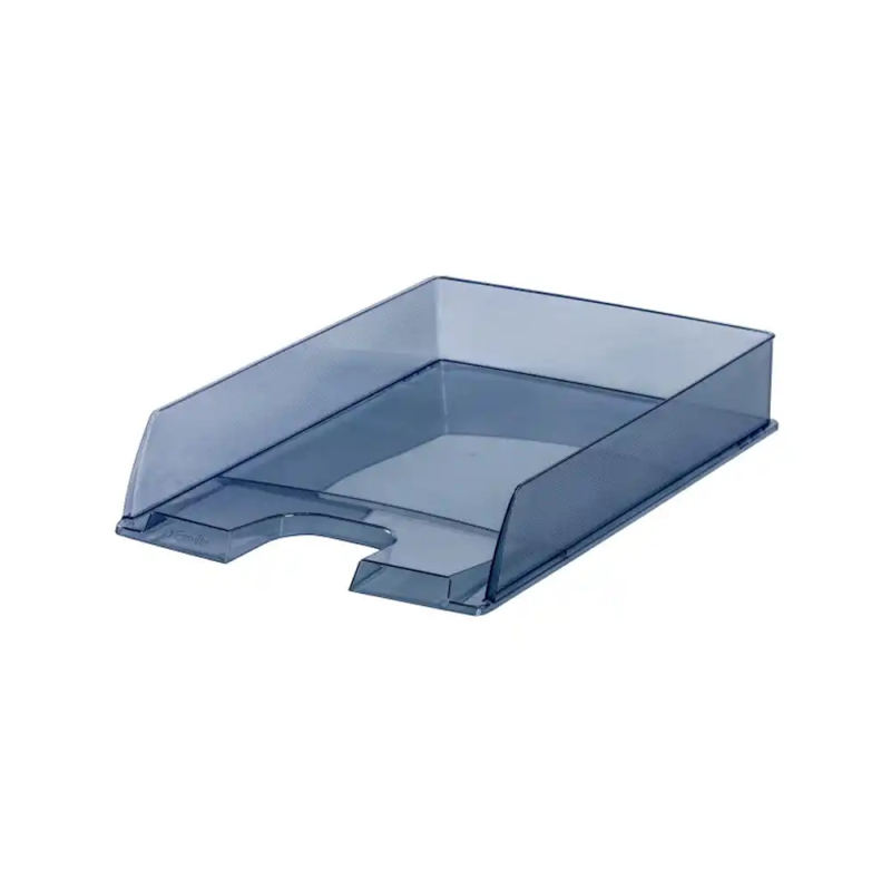 Bandeja sobremesa plastico esselte europost color fume transparente 250x350x65 mm