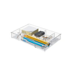 Bandeja organizadora leitz wow para bucs de cajones color transparente 245x165x33 mm