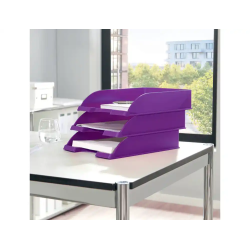 Bandeja sobremesa plastico leitz wow color negro 255x357x70 mm