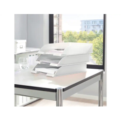 Bandeja sobremesa plastico leitz wow color blanco 255x357x70 mm