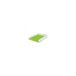 Bandeja sobremesa plastico leitz wow dual blanco/verde 267x49x336 mm
