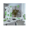 Bandeja sobremesa plastico leitz wow dual blanco/verde 267x49x336 mm