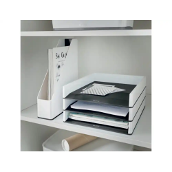 Bandeja sobremesa plastico leitz wow dual blanco/negro 267x49x336 mm