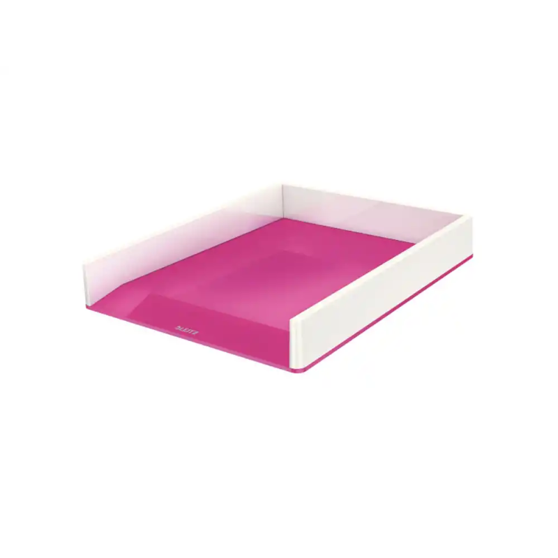 Bandeja sobremesa plastico leitz wow dual blanco/fucsia 267x49x336 mm