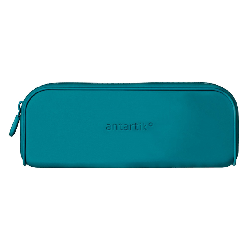 Estuche portatodo antartik prisma silicona soft rectangular 185x50x75 mm color turquesa
