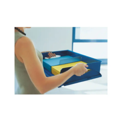 Bandeja sobremesa plastico leitz sorty din a3 jumbo color azul 490x125x385 mm