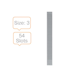 Panel nobo planning t-card metalico 54 ranuras 3 mm longitud 955 mm