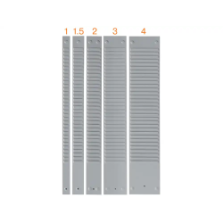 Panel nobo planning t-card metalico 54 ranuras 3 mm longitud 955 mm