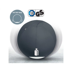 Balon de asiento leitz active 75 cm antideslizante color gris oscuro