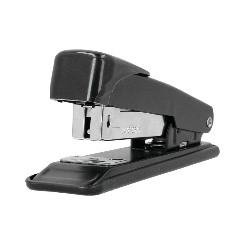Grapadora greening metalica color negro capacidad 30 hojas usa grapas 24/6 y 26/6